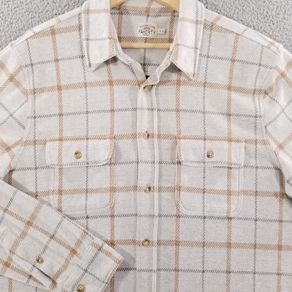 Faherty Shirt Mens XL Legend Sweater Stretch Knit Casual Coastal Prep Beach